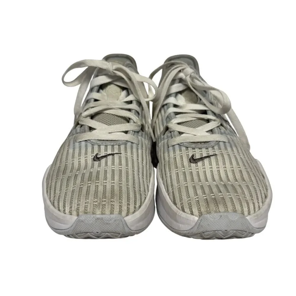 Nike LeBron Witness 6 CZ4052-102 Summit White Metallic Platinum Men’s Size 8
